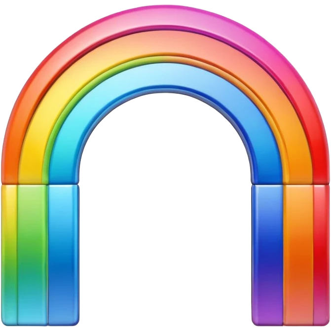 Like the regular rainbow emoji but mirrored emoji