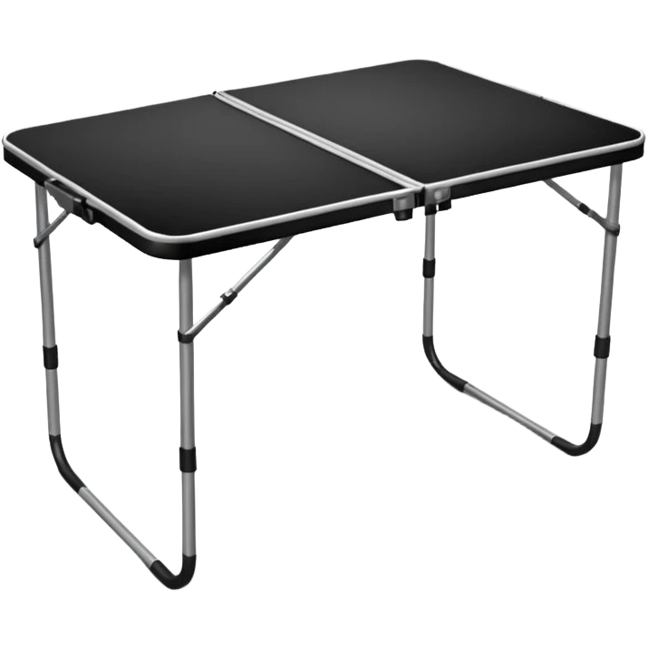 black Camping Table emoji