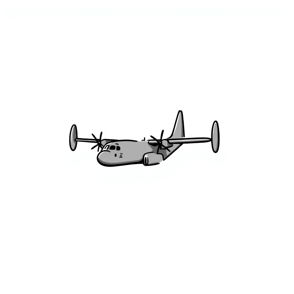 AC-130 gunship military aircraft with cannons emoji