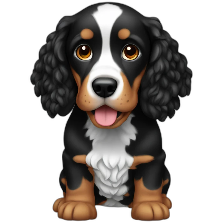 cocker fire black emoji