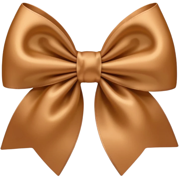 light brown bow emoji