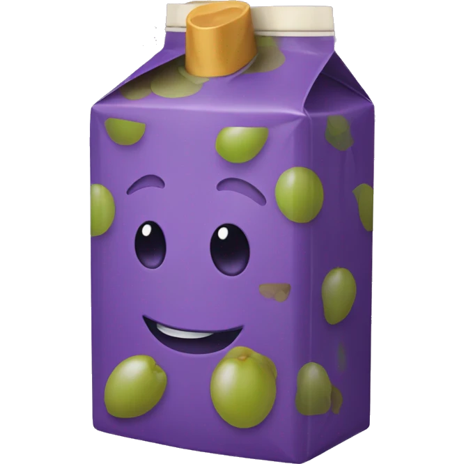 Grape juice box emoji