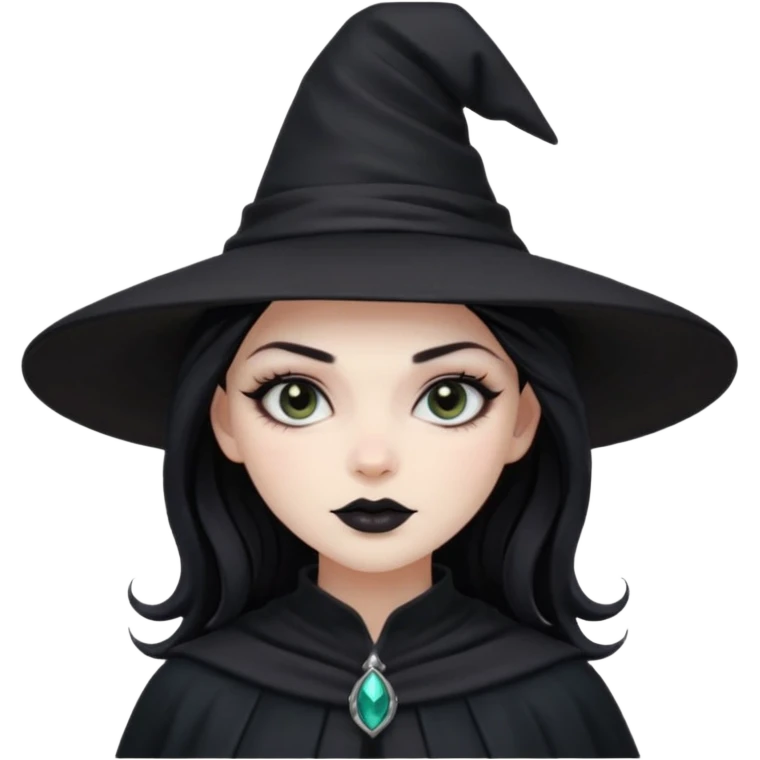 black witch girl emoji