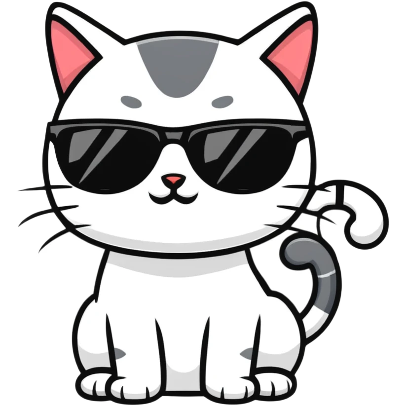 cat wearing sunglasses emoji