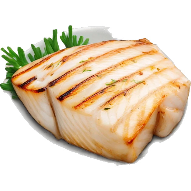 grilled white fish steak emoji