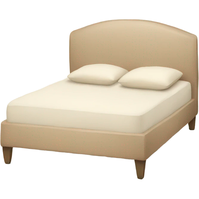 Beige bed emoji
