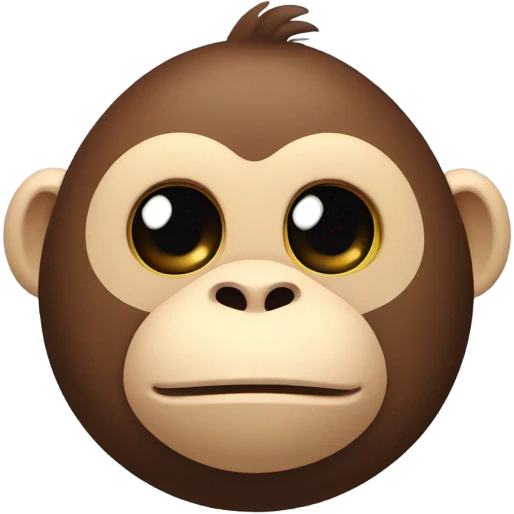 Fat monkey emoji