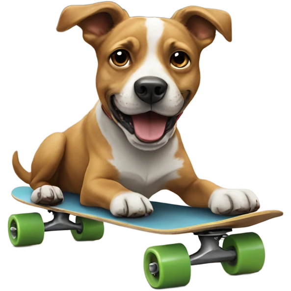 Dog on skateboard  emoji