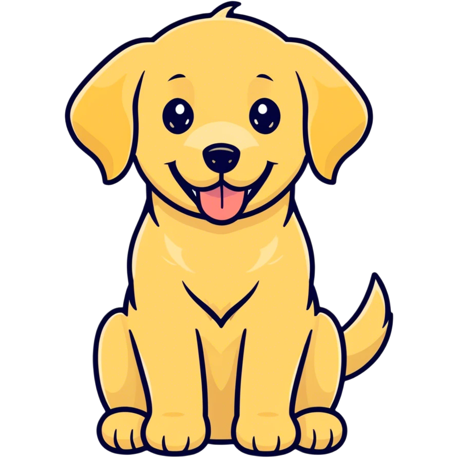 golden retriver  emoji