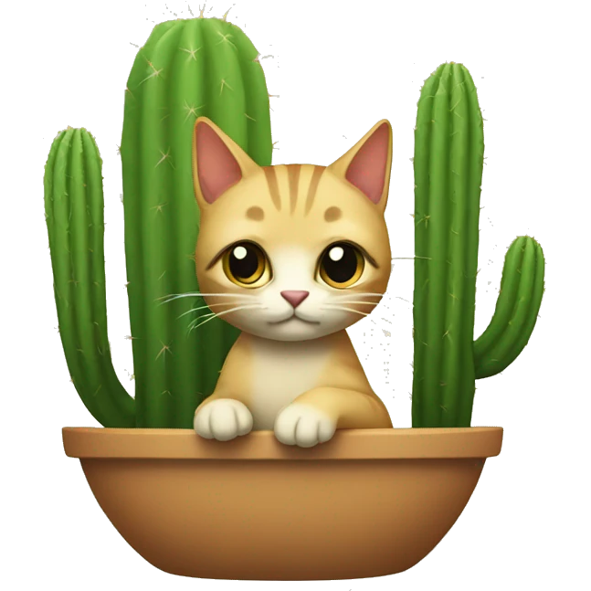 cactus cat emoji