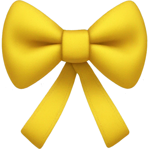 Yellow bowtie emoji
