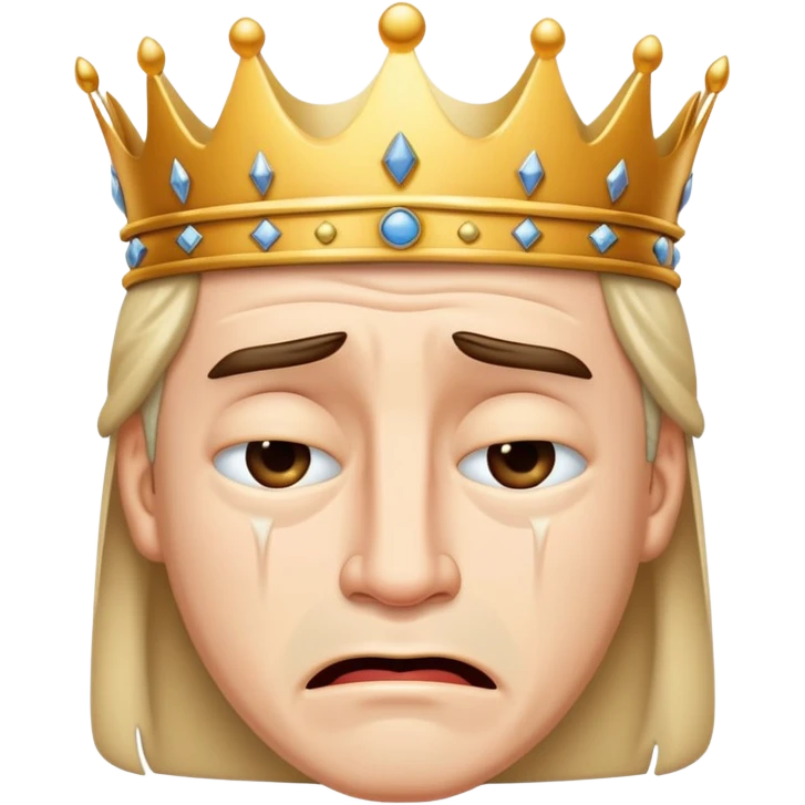 King crying emoji