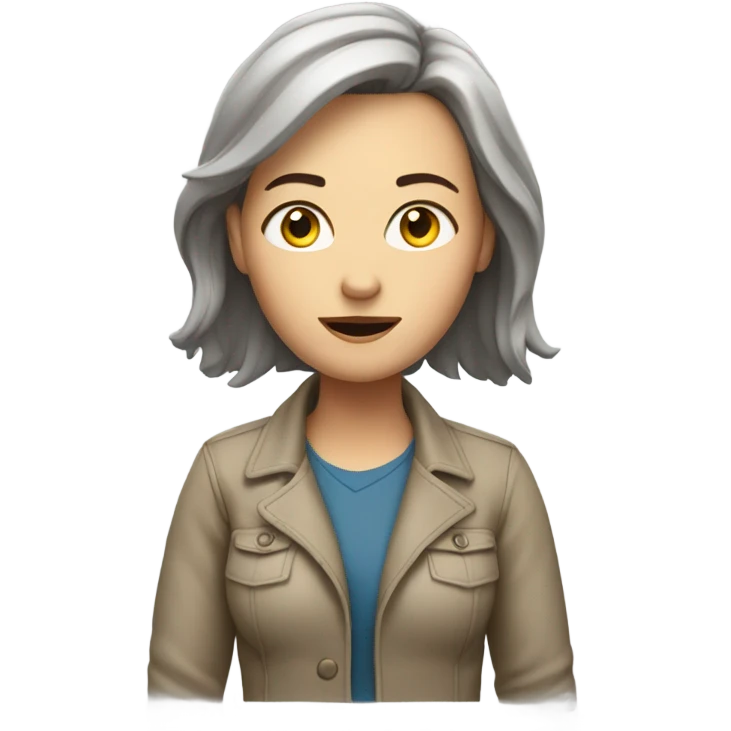 white woman shrugging emoji
