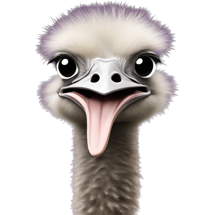 ostrich with head in the ground emoji
