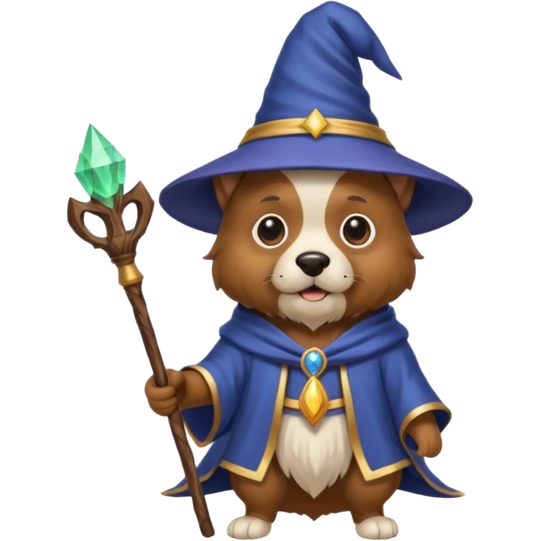 Dog wizard emoji