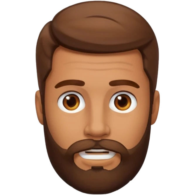 Hombre con barba emoji