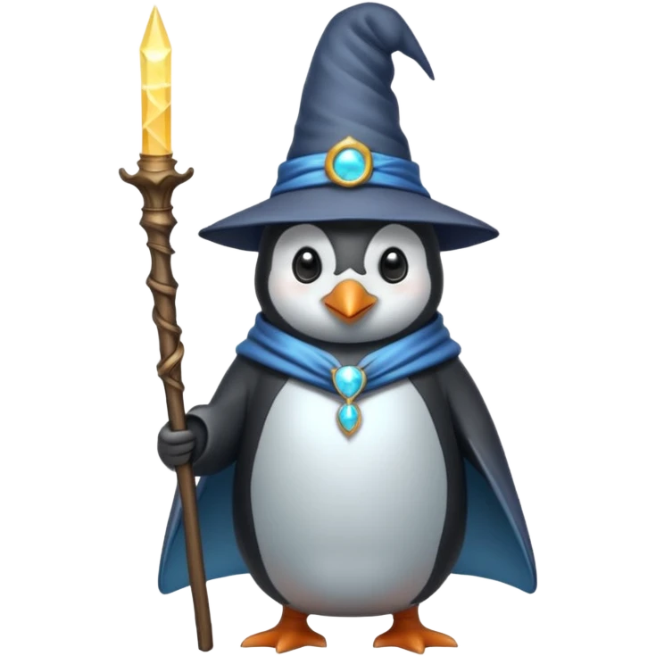 Penguin Wizard emoji