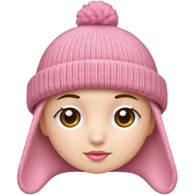 a pink hat emoji
