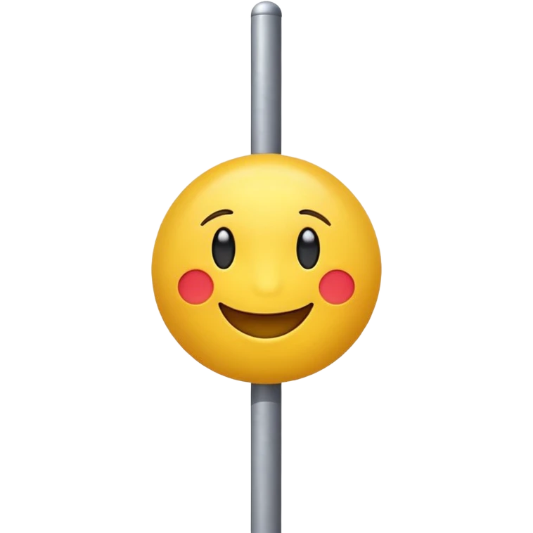 Big emoji dancing on pole emoji