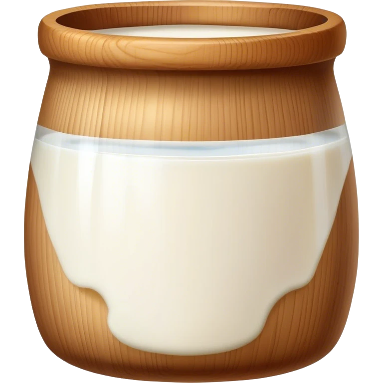 wooden cup milk emoji