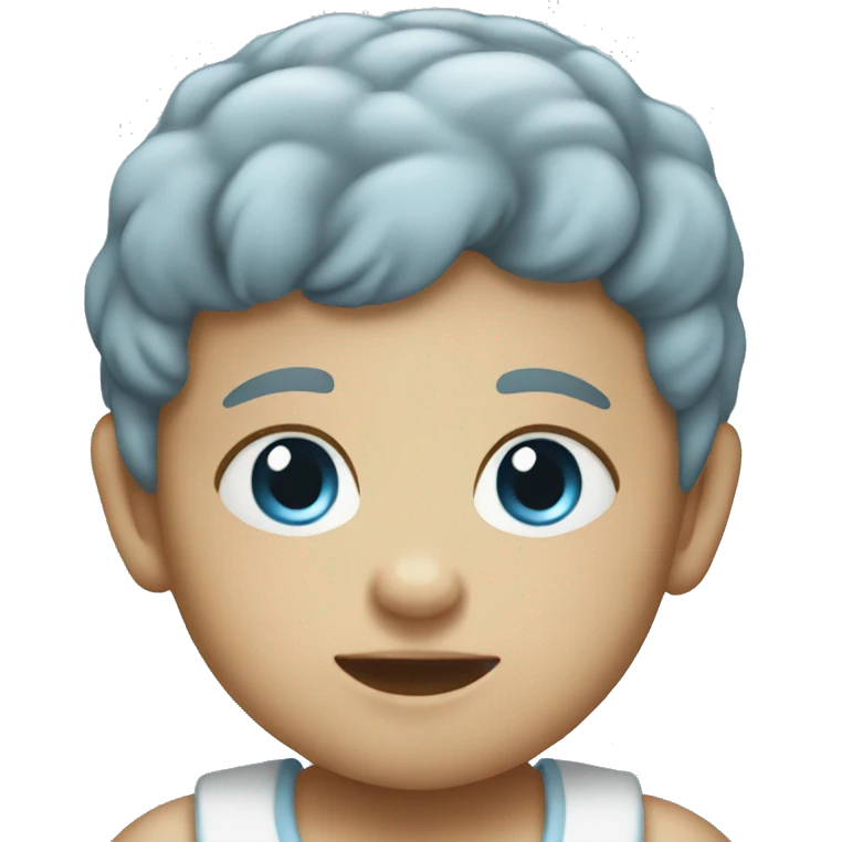 Baby blue iPad  emoji