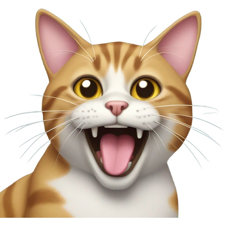 Cat with dripping tongue  emoji