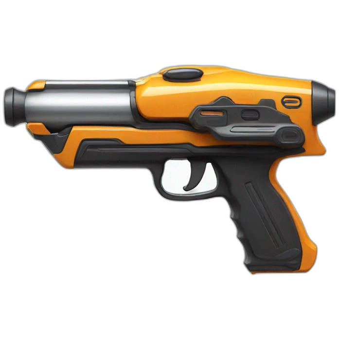 futuristic vacuum pistol emoji