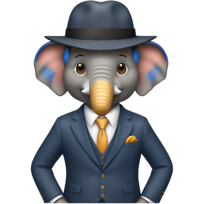 Elephnat   gangster  emoji