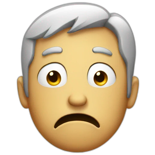 Disgusted expression face emoji