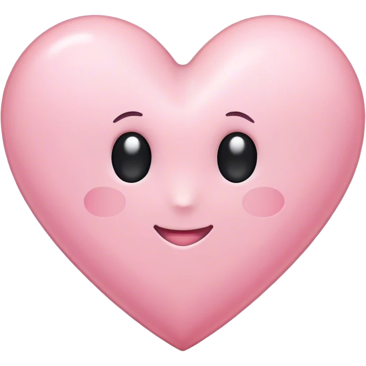 light pink heart  emoji