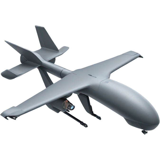 explosive military drone with missile emoji