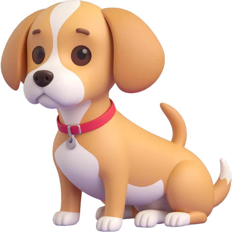 a playful dog emoji