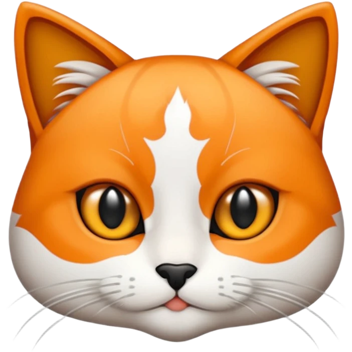 Elinde bicak olan caliko cinsi bir kedi emoji