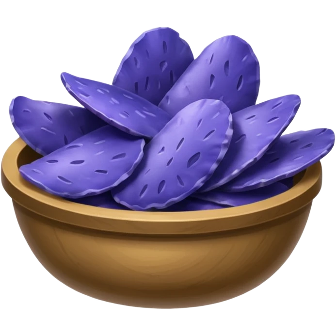 blue potato chips emoji