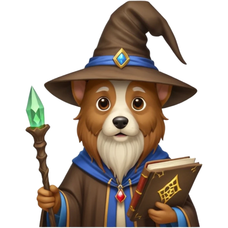 Dog wizard emoji