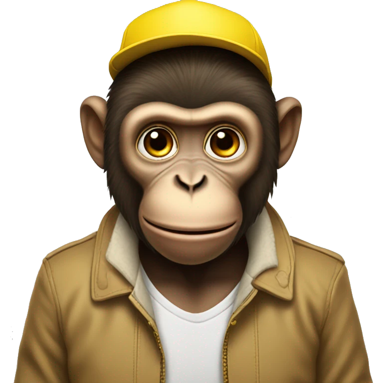 Monkey with a yellow hat emoji