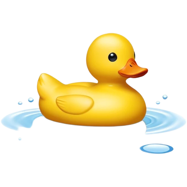 blue sky rubber duck emoji