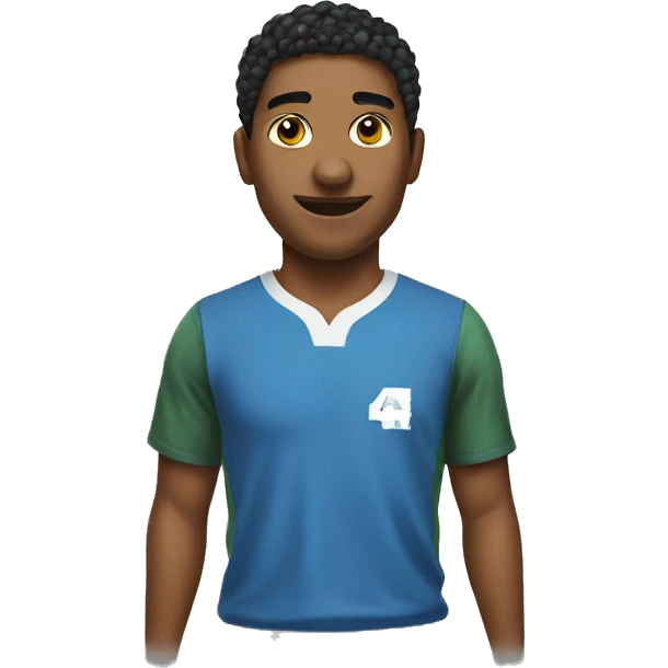 Camiseta número 4 emoji