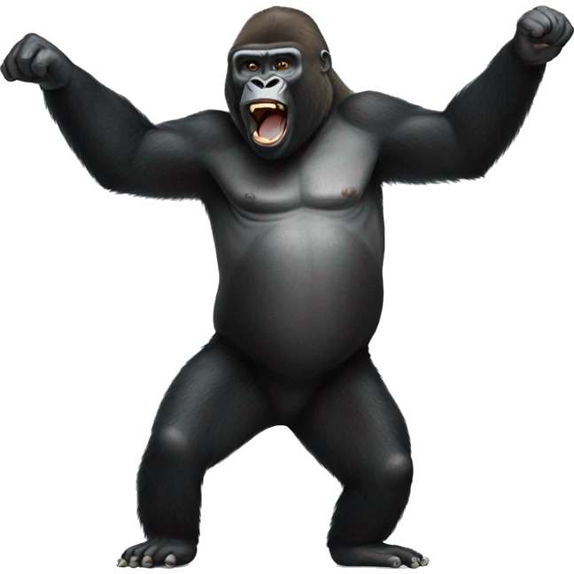 Gorilla -dancing emoji