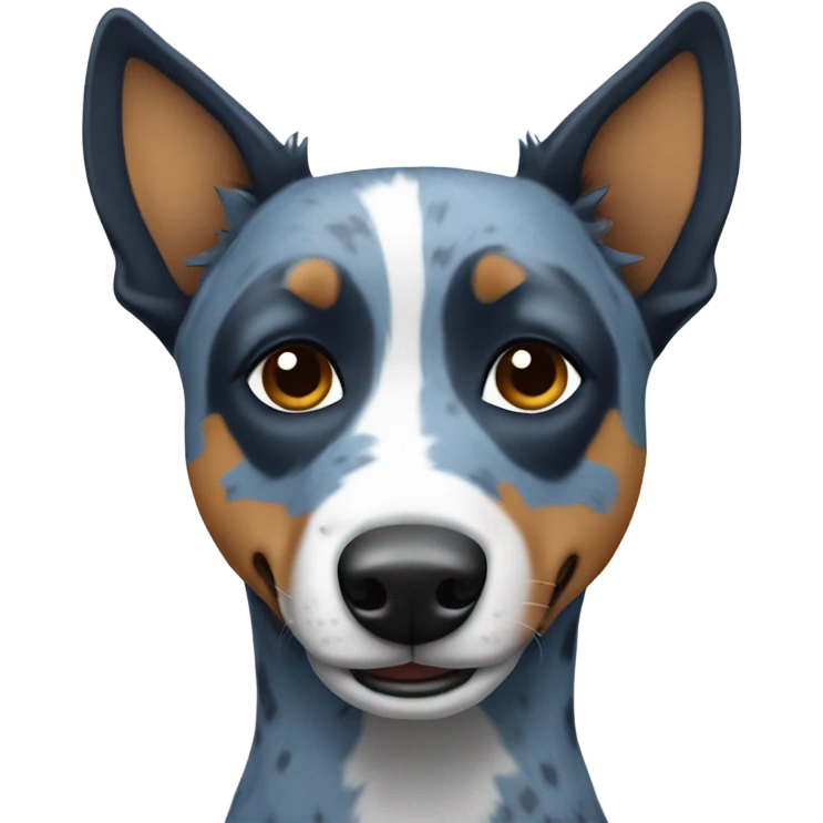 blue heeler in blue shoes emoji