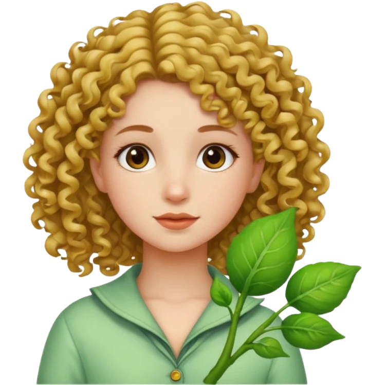 دختری که جوانه جانبی  emoji