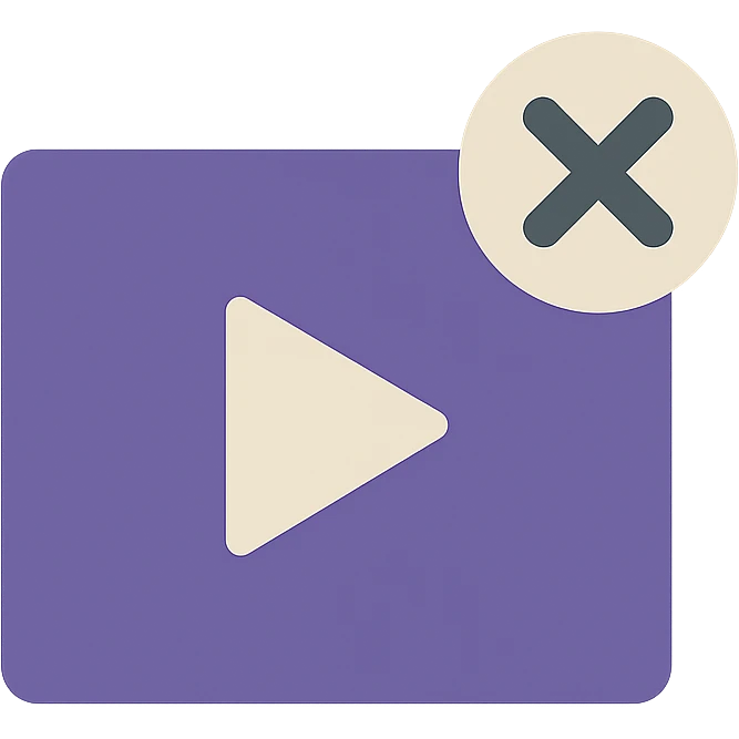 lost media icon, flat color style, modern and clean emoji