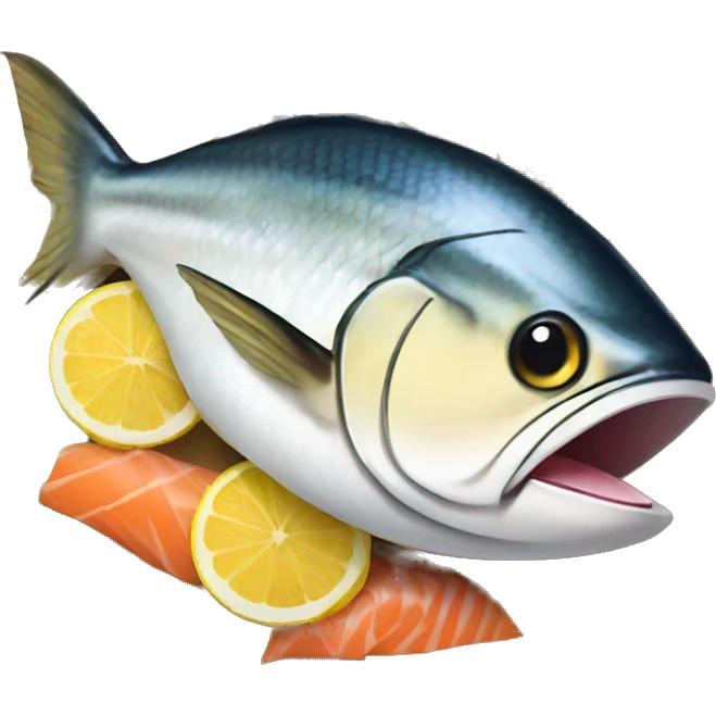 yellowtail fish shashimi emoji
