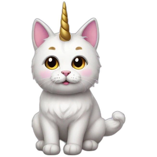 Unicorn cat emoji
