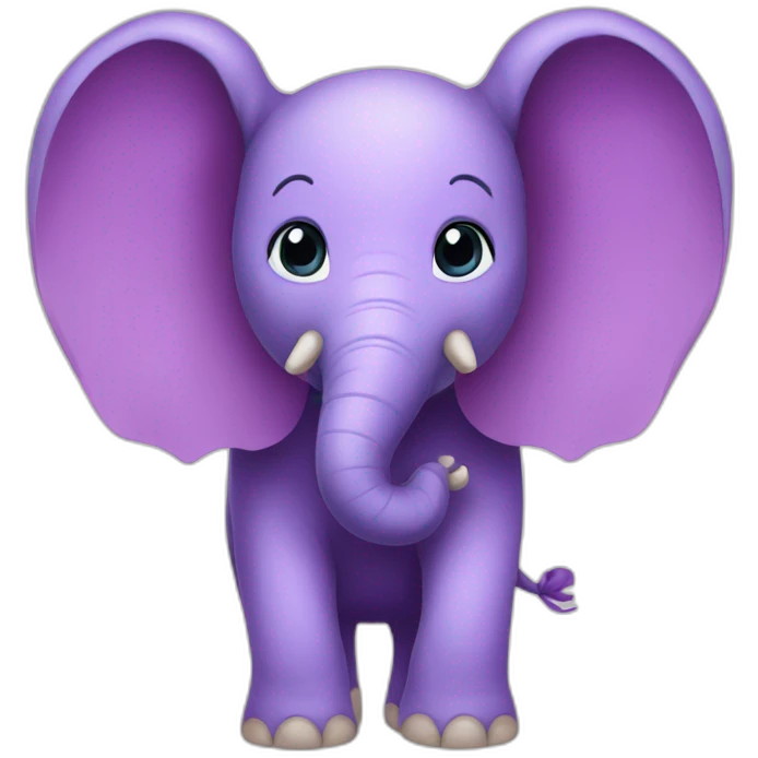 purple elephant wings emoji