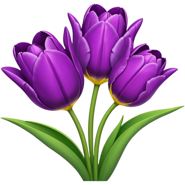 purple tulips emoji copy  emoji
