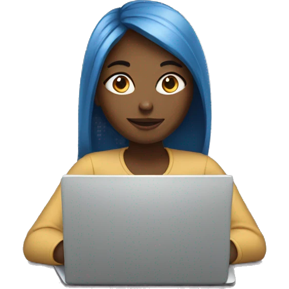 girl with laptop emoji