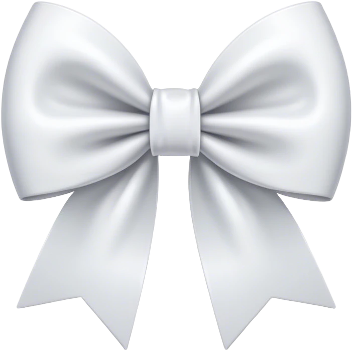 white bow emoji