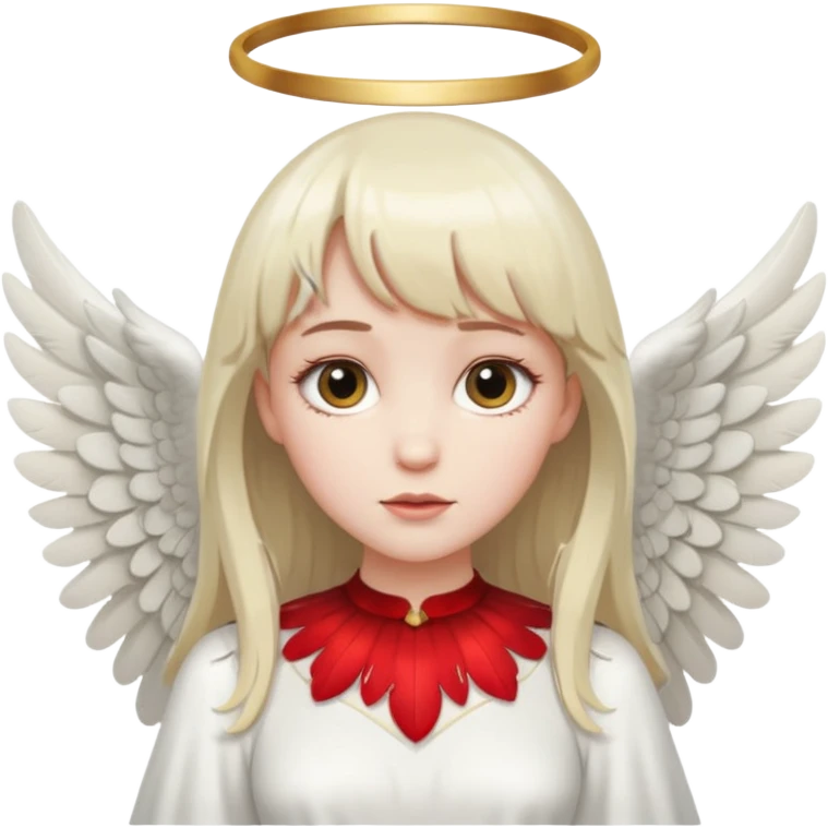 فرشته با موی چتری emoji