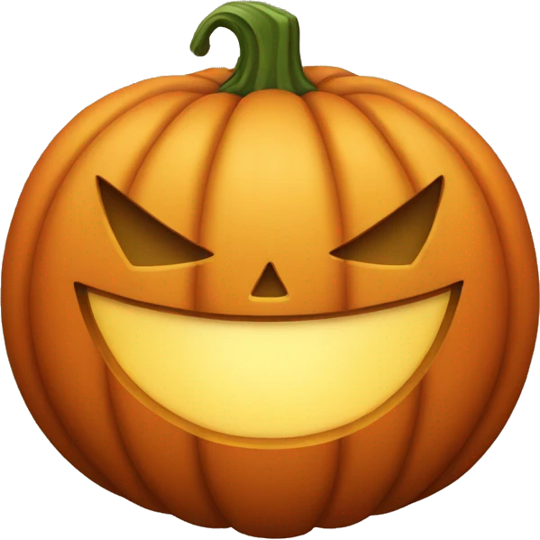 a pumpkin cartoon smil emoji